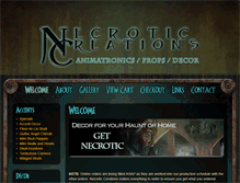 Tablet Screenshot of necroticcreations.com